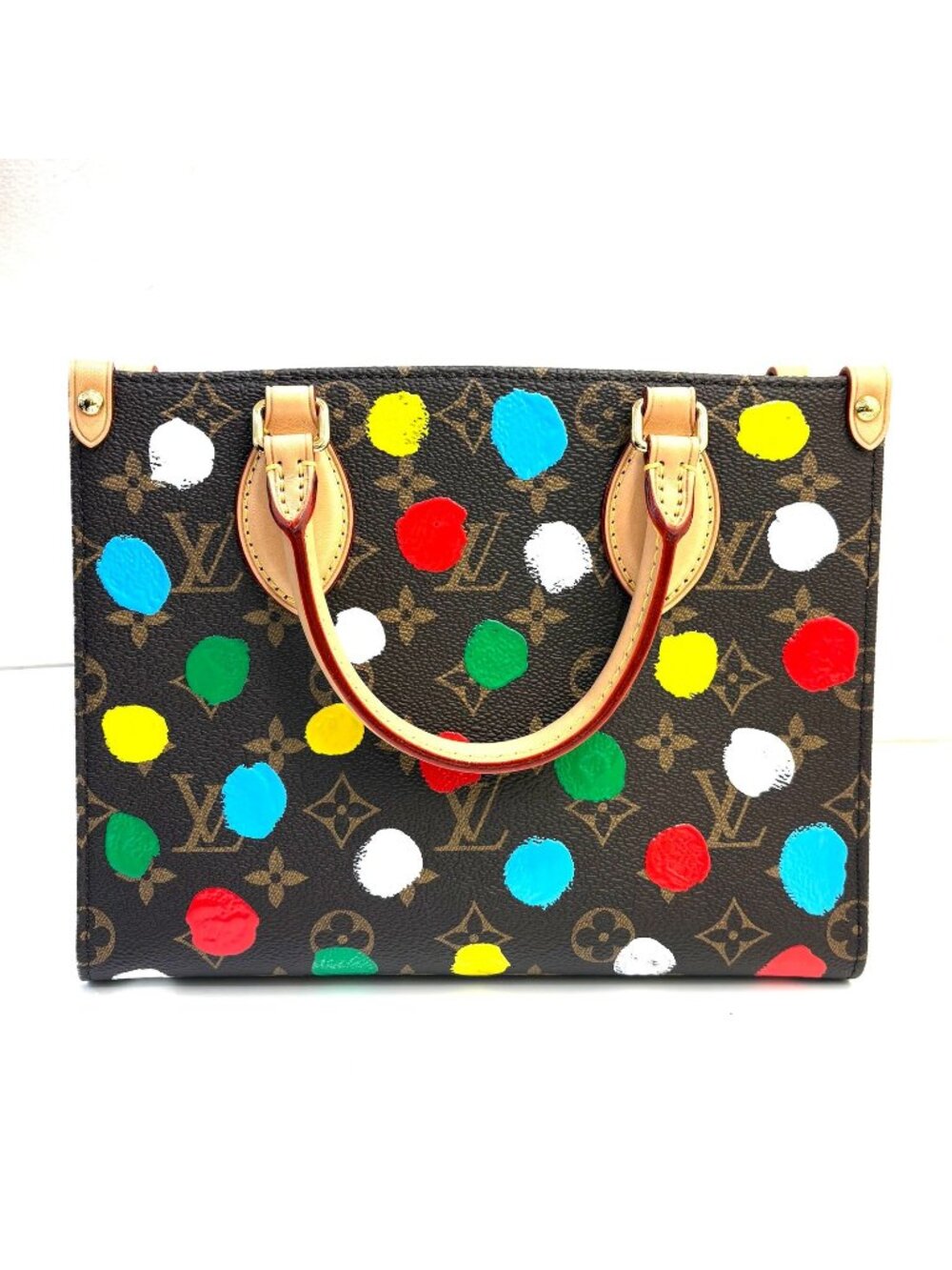Louis Vuitton LV YK On The Go PM Monogram Tote Bag Canvas Brown